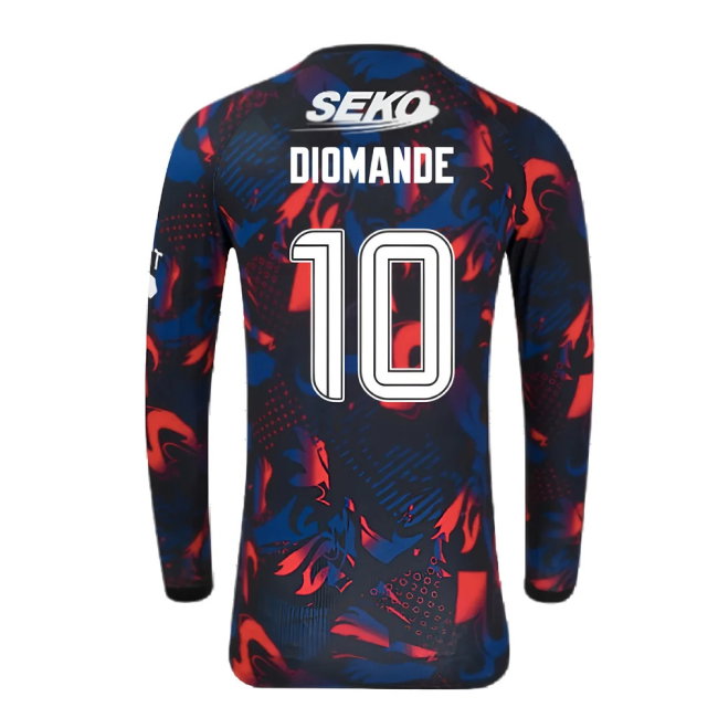 2024-2025 Rangers Long Sleeve Third Shirt (Diomande 10)-SoccerKits Hub | Buy Soccer Jerseys Online